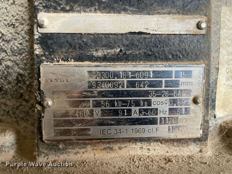 image for item JE9412 Flygt  water pump