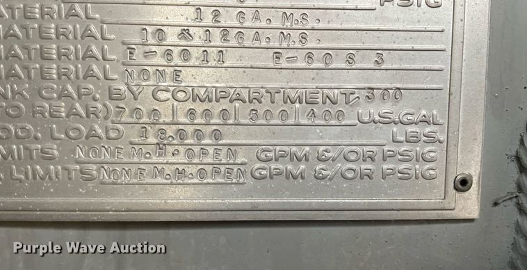 image for item JE9422 1987 Ford F7000  fuel truck