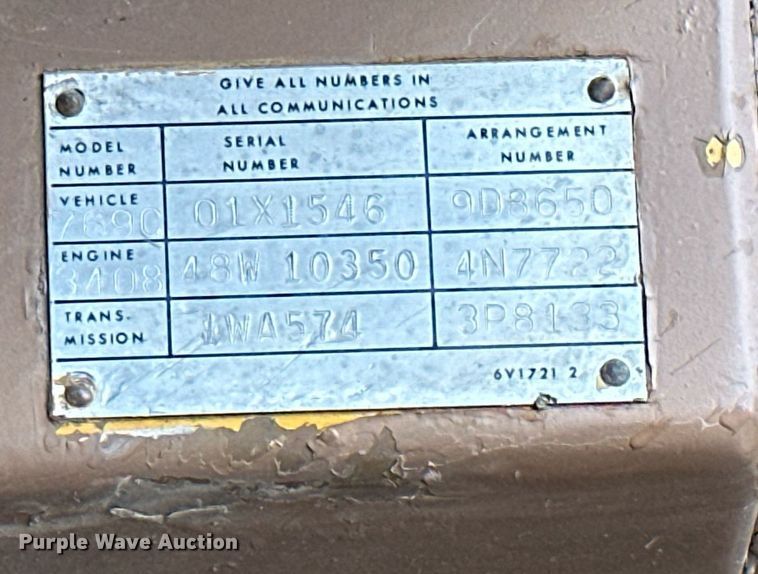 image for item JE9423 1980 Caterpillar 769C  haul truck