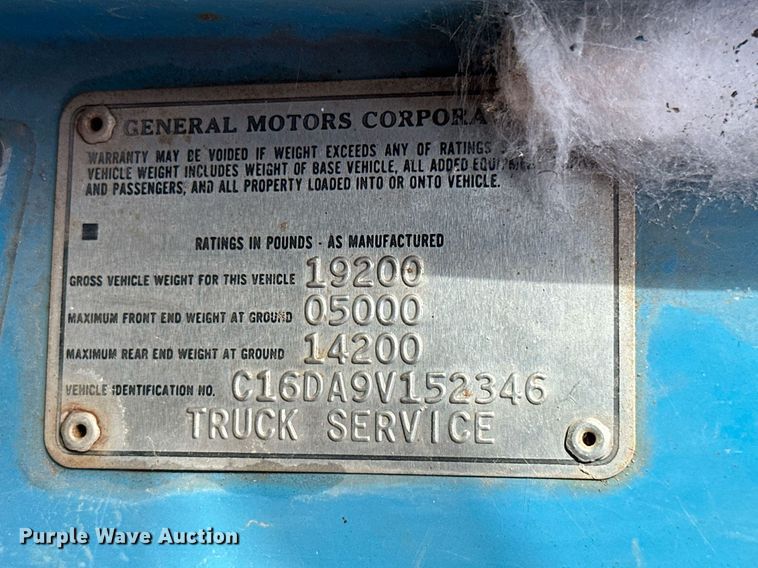 image for item JE9439 1979 Chevrolet C60  flatbed truck