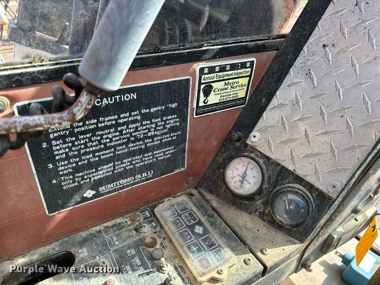 image for item JE9447 1991 Sumitomo LS 118RH  crane