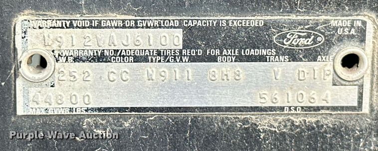 image for item JE9448 1978 Ford  rollback truck