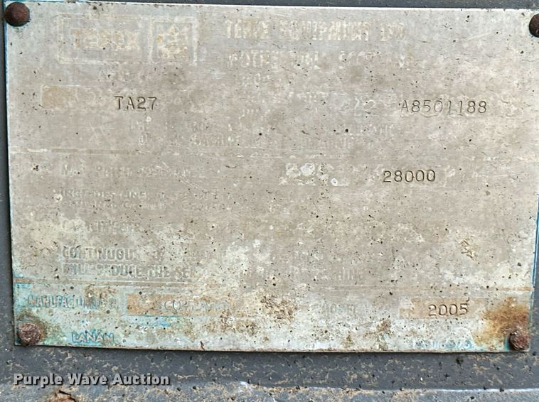 image for item JE9469 2005 Terex TA27  haul truck