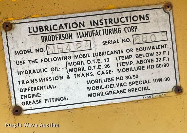 image for item JE9474 Broderson MH42A  drop hammer