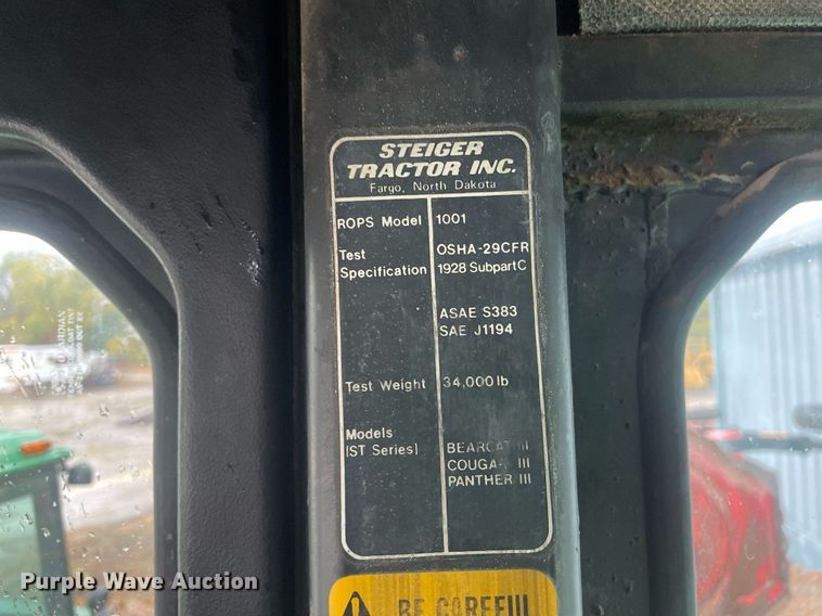 image for item JE9486 Steiger Bearcat ST225  4WD tractor