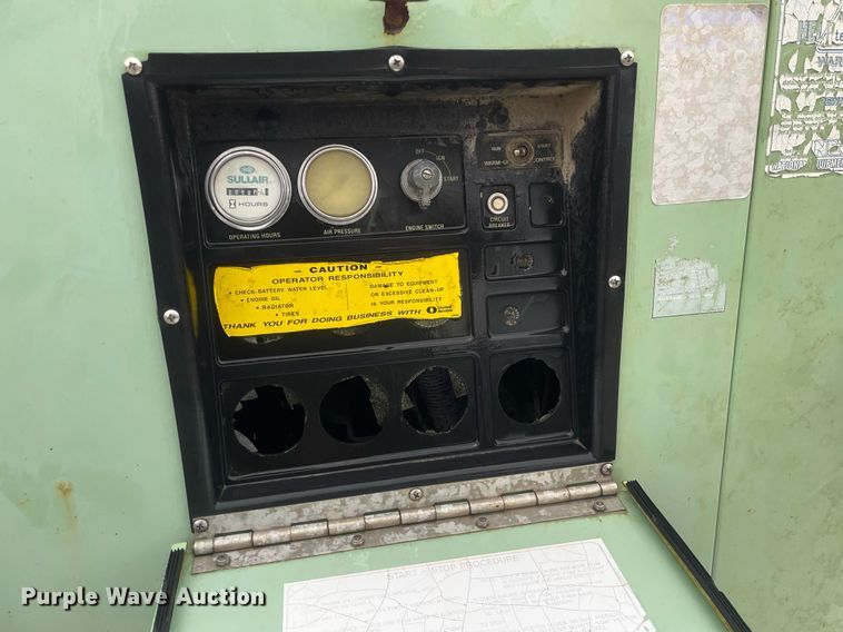 image for item JE9488 2000 Sullair 185  air compressor