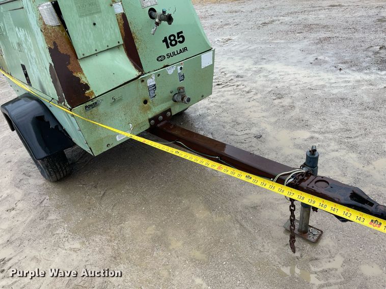 image for item JE9490 Sullair 185  air compressor