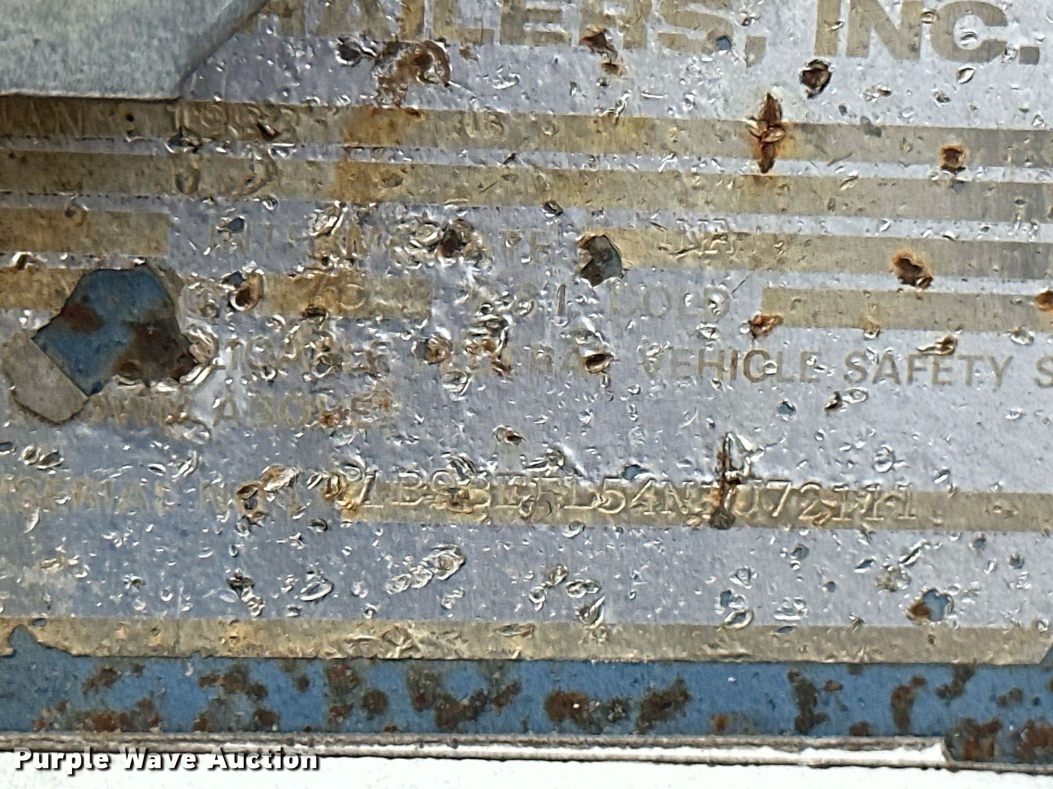 1992 Blair Trailers equipment trailer in Parsons, KS Item JE9425 for