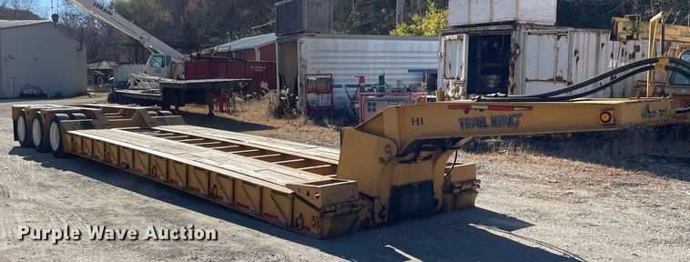 image for item DP0227 1991 Trail King TM100MDG-483  lowboy equipment trailer