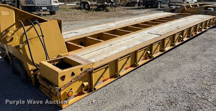image for item DP0227 1991 Trail King TM100MDG-483  lowboy equipment trailer