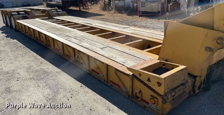 image for item DP0227 1991 Trail King TM100MDG-483  lowboy equipment trailer