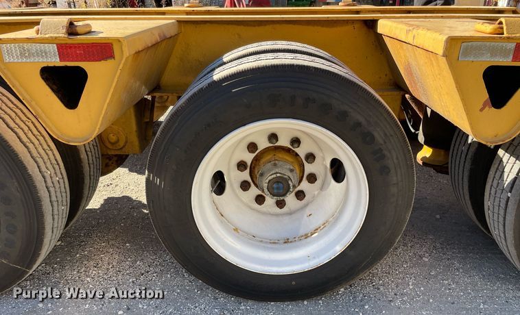 image for item DP0227 1991 Trail King TM100MDG-483  lowboy equipment trailer