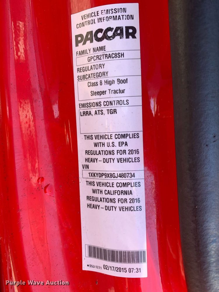 image for item DP8736 2016 Kenworth T680  semi truck