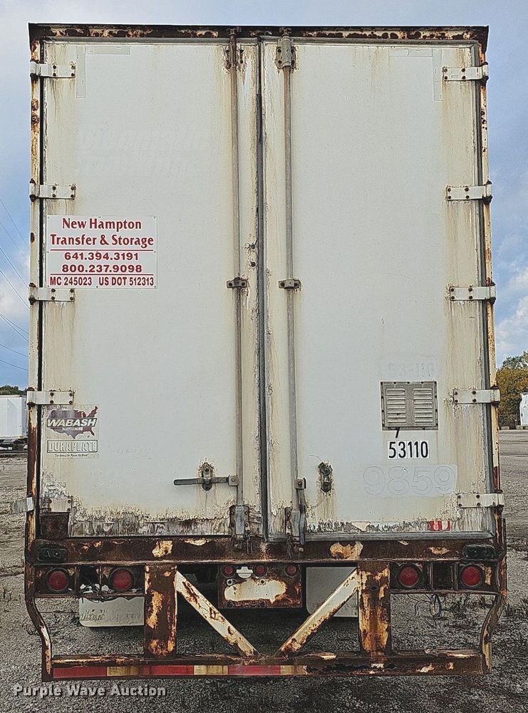 image for item DS5653 1999 Wabash National  dry van trailer