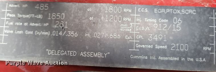 image for item LO9955 2012 Kenworth T800  semi truck