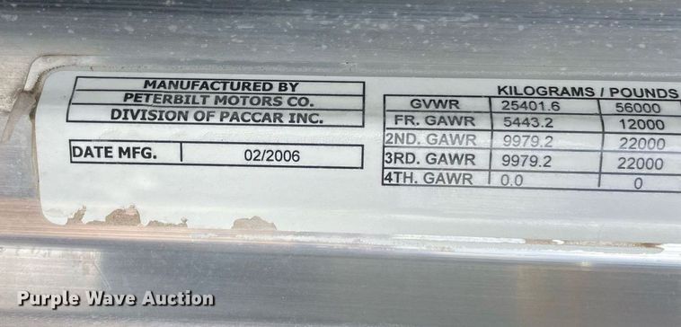 image for item LV9194 2007 Peterbilt 378  winch truck