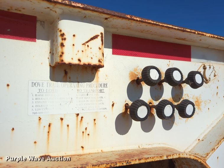 image for item LY9352 2001 Trail King  drop deck equipment trailer