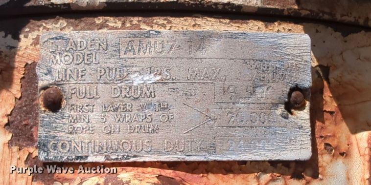 image for item LY9352 2001 Trail King  drop deck equipment trailer