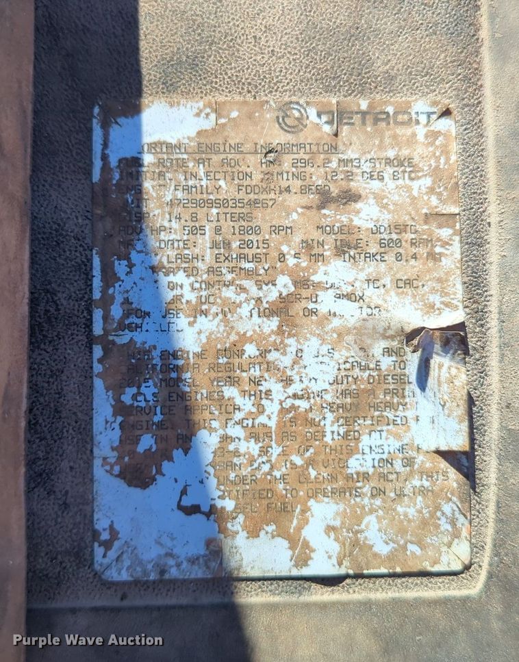 image for item LY9476 2016 Freightliner Coronado 122SD  semi truck