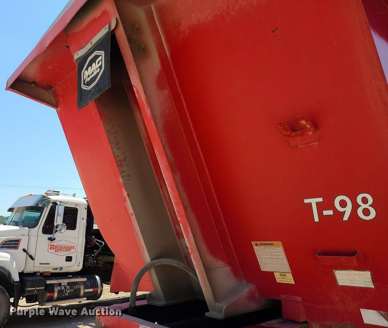 image for item MO9903 2012 MAC end dump trailer