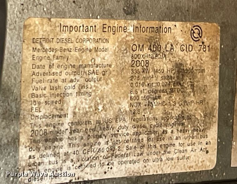 image for item NA9697 2008 Sterling LT9500  roll-off container truck