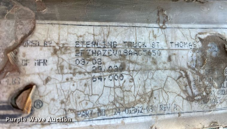 image for item NA9697 2008 Sterling LT9500  roll-off container truck