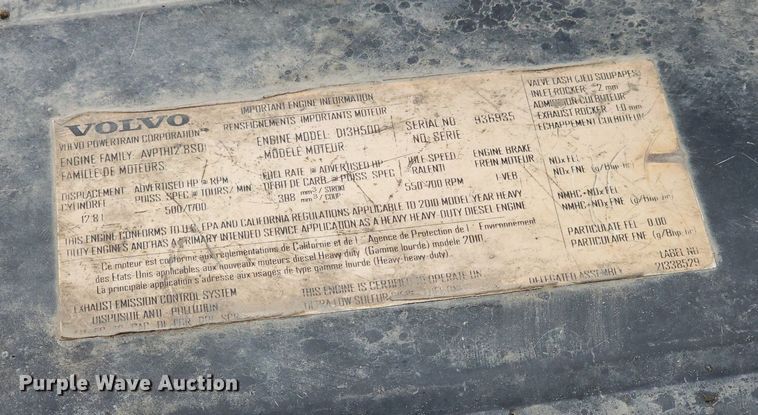 image for item NP9055 2011 Volvo VNL780  semi truck