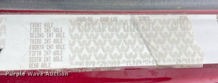 image for item NZ9015 2003 Western Star 4900EX  semi truck