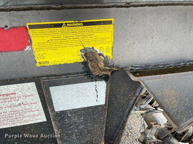 image for item NZ9016 2000 Travis  end dump trailer