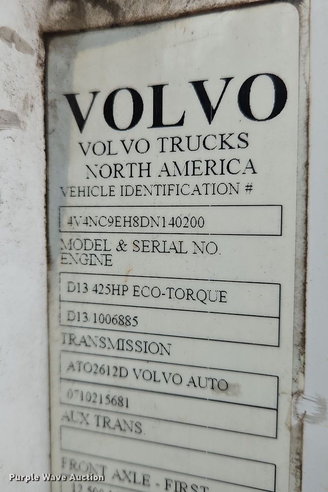 image for item NZ9040 2013 Volvo VNL  semi truck