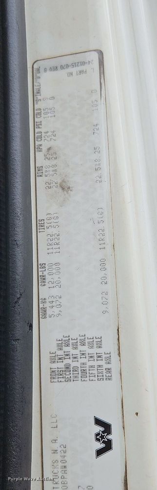 image for item NZ9041 2011 Western Star 4900EX  semi truck