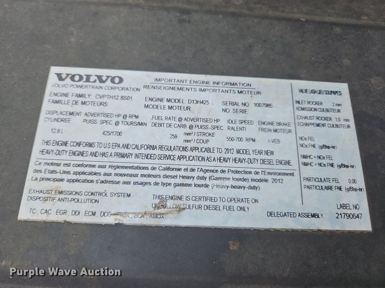 image for item NZ9044 2013 Volvo VNL  semi truck