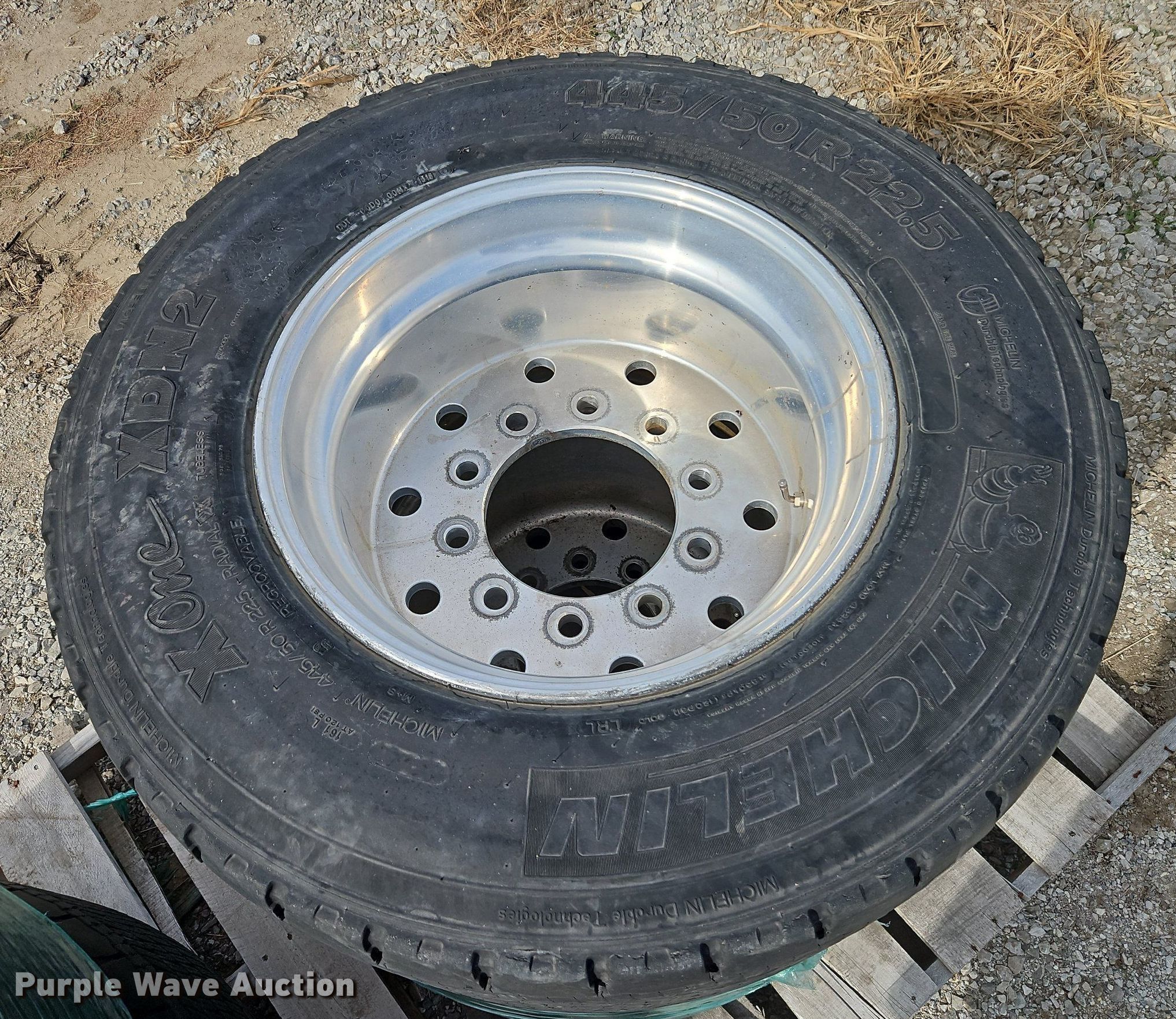 (4) Michelin tires and wheels in Mound City, KS Item DN7056 for sale Purple Wave