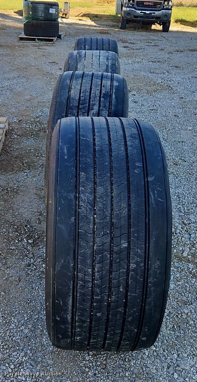 (4) Bridgestone Greatec tires and wheels in Mound City, KS Item LB9592 for sale Purple Wave