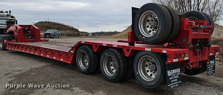image for item DQ8469 2022 Choice Trailers 355 NG-PRO lowboy equipment trailer