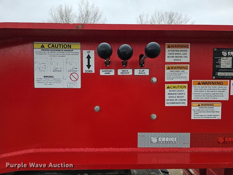 image for item DQ8469 2022 Choice Trailers 355 NG-PRO lowboy equipment trailer
