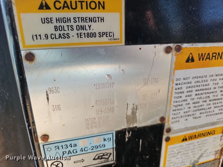 image for item DQ8473 2001 Caterpillar 963C track loader