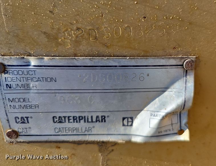 image for item DQ8479 2000 Caterpillar 963C track loader