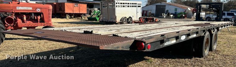 image for item DJ6460 1996 Ledwell  tilt deck equipment trailer