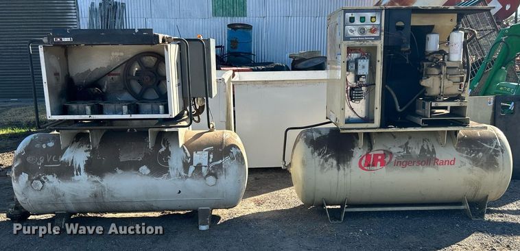 image for item DJ6462 (2) Ingersoll Rand air compressors