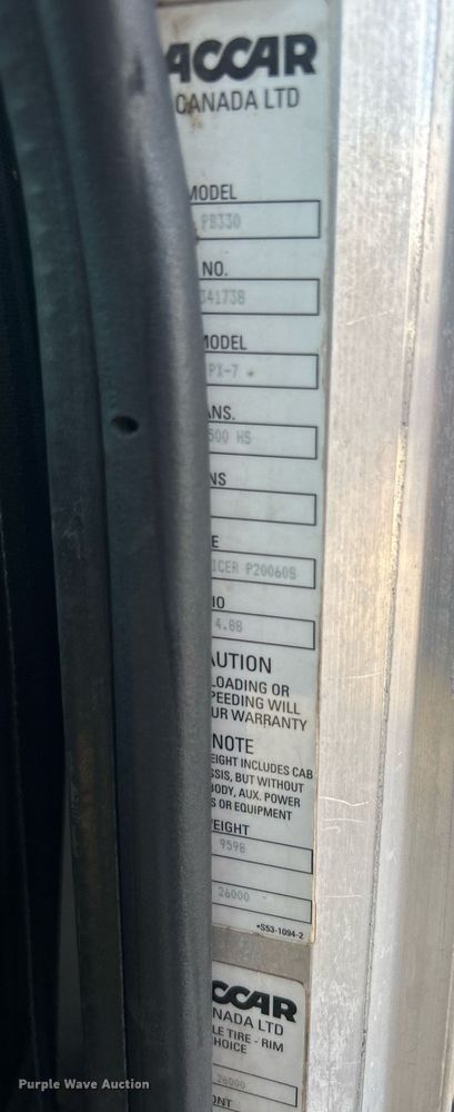 image for item DJ6464 2016 Peterbilt 330  box truck