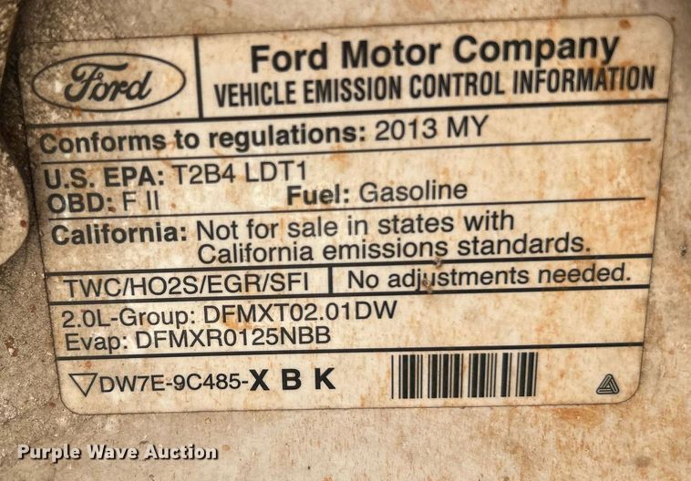 image for item DJ6482 2013 Ford Transit Connect  van