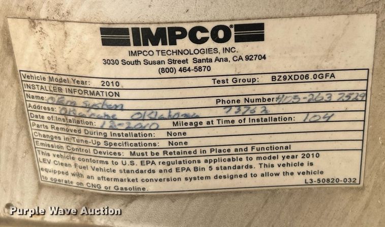 image for item DJ6484 2010 Chevrolet Silverado 2500HD  Ext. Cab utility bed pickup truck