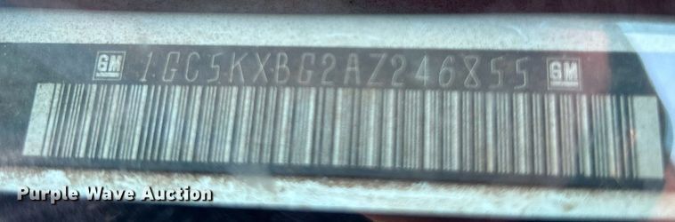 image for item DJ6484 2010 Chevrolet Silverado 2500HD  Ext. Cab utility bed pickup truck