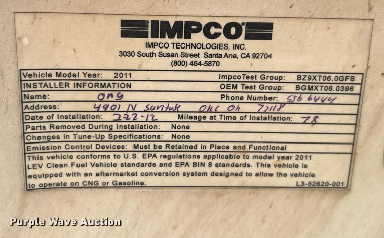 image for item DJ6487 2011 Chevrolet Silverado 2500HD  utility bed pickup truck