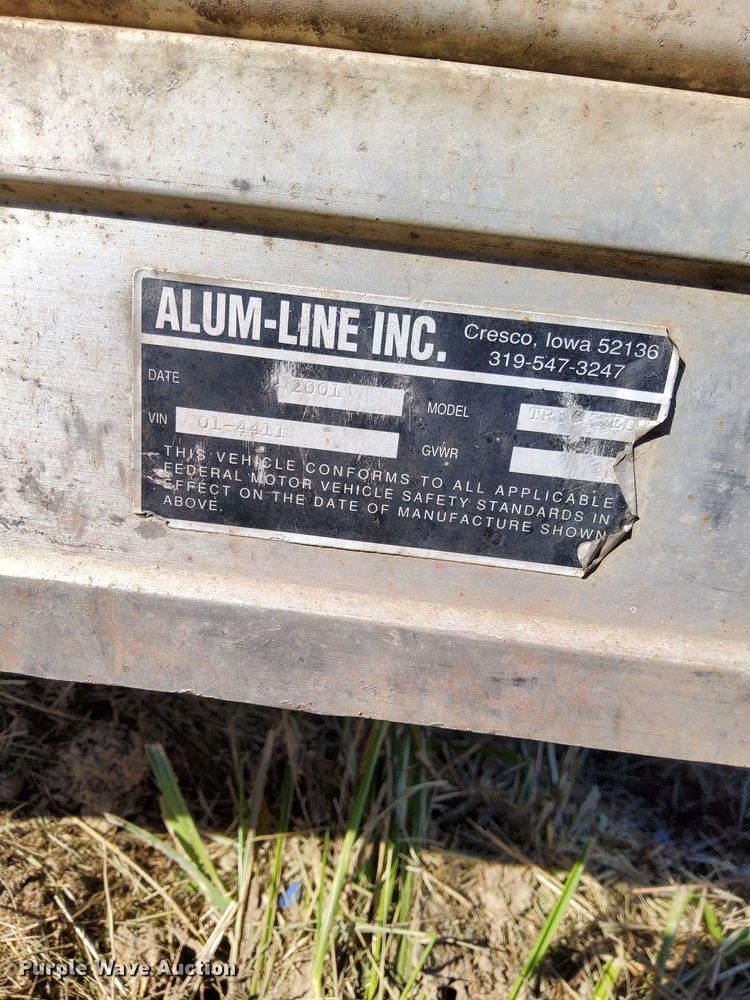 image for item DL7745 2001 Alum-Line Inc.  utility bed