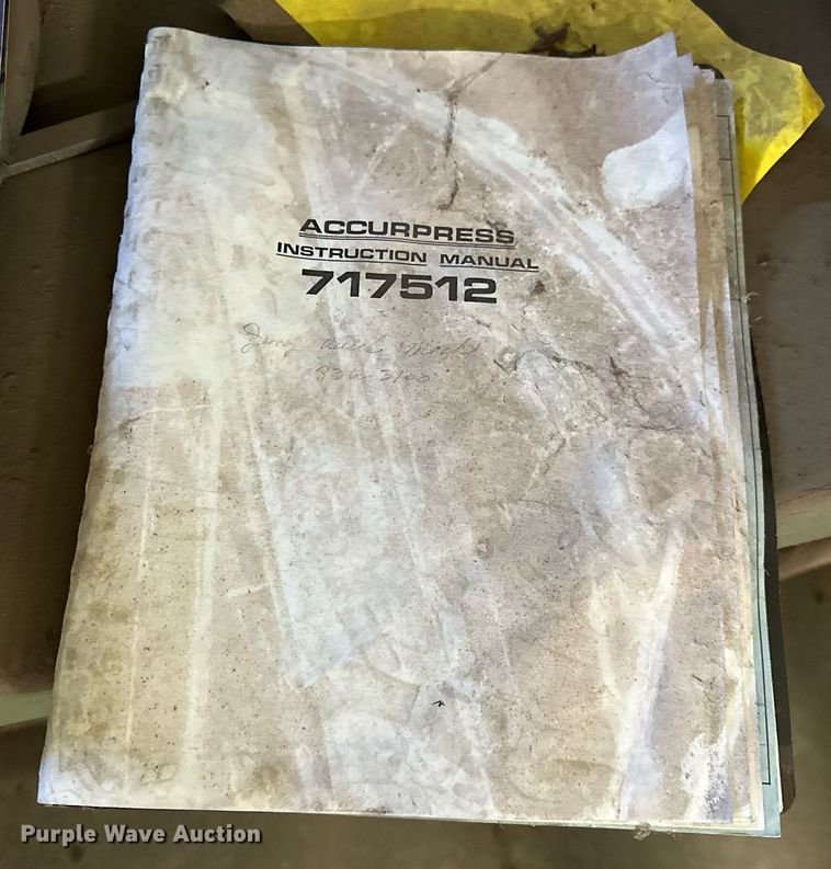 image for item DP3208 1991 Accurpress 717512  press brake