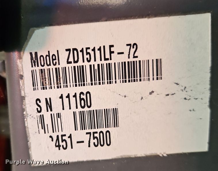 image for item DP6176 2022 Kubota ZD1511  ZTR lawn mower