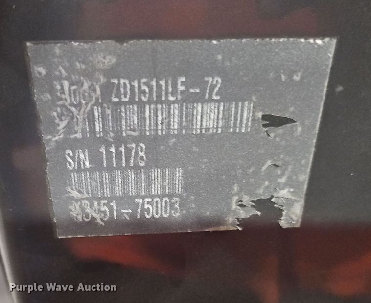 image for item DP6179 2022 Kubota ZD1511  ZTR lawn mower