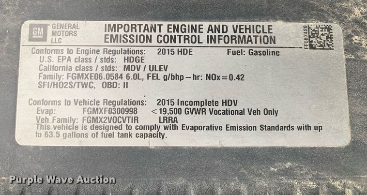 image for item DP8748 2015 Chevrolet Silverado 3500HD  flatbed pickup truck